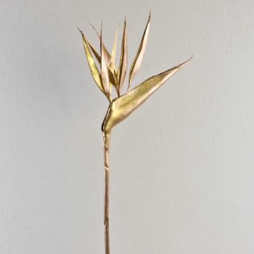 Flor de ave del paraíso de plástico BALTZE, oro, 80cm Flor de ave del paraíso de plástico BALTZE, oro, 80cm