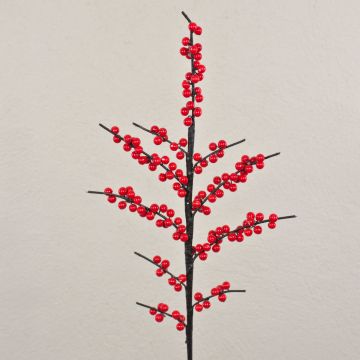 Rama de Ilex artificial KUNJUAM con bayas, rojo, 80cm