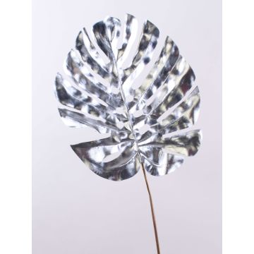 Hoja artificial de Philodendron Monstera Deliciosa AMETS, plata, 90cm Hoja artificial de Philodendron Monstera Deliciosa AMETS, plata, 90cm