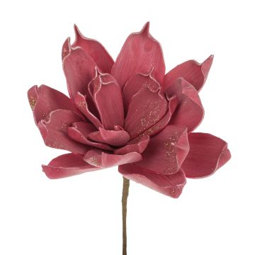 Aloe vera artificial LIERA con purpurina, púrpura-rojo, 30cm