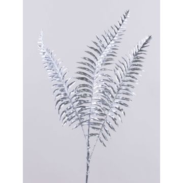 Rama decorativa de helecho Boston NAKHON, plata, 70cm