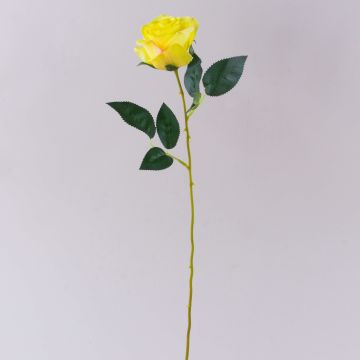 Rosa textil SEENSA, amarilla, 55cm Ø7cm
