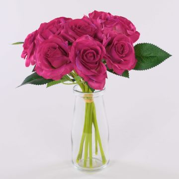 Ramo de rosas artificiales GAUTAM, rosa, 25cm