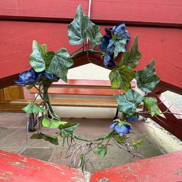 Midnight Bloom Corona para los anillos de boda: deseo de la clienta Julie Fleur