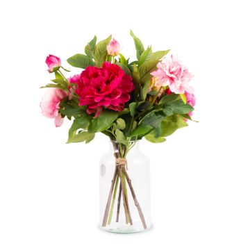 Ramo artificial de flores de primavera PALESA, rosa-rosa, 55 cm, Ø 40 cm