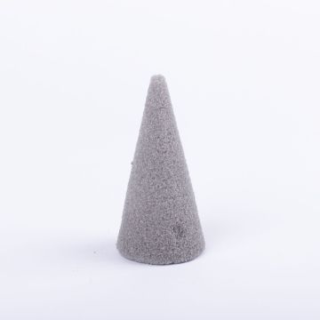 ®mosy Cono de espuma ZOILA para flores artificiales, gris, 10cm, Ø5cm