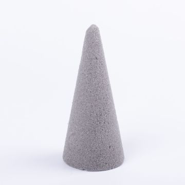 ®mosy Cono de espuma ZOILA para flores artificiales, gris, 15cm, Ø7cm