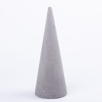 ®mosy Cono de espuma ZOILA para flores artificiales, gris, 32cm, Ø12cm