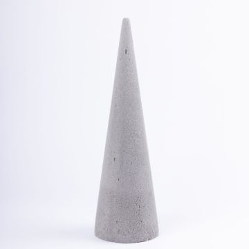®mosy Cono de espuma ZOILA para flores artificiales, gris, 40cm, Ø12cm