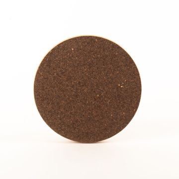 Posavasos redondo prensado de corcho MANARA, natural oscuro, 2 cm, Ø 19,5 cm