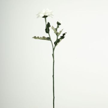 Rama decorativa de flores Zinnia GUNDISINE, Eco Collection, blanco-lila, 65 cm, Ø 9 cm