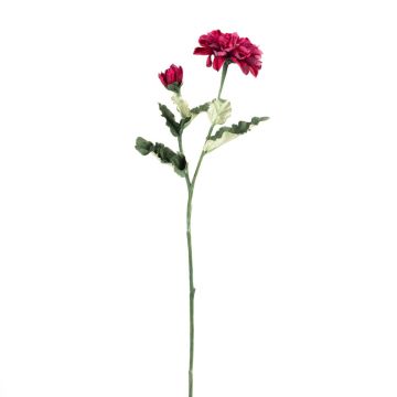 Rama decorativa de flores Zinnia GUNDISINE, Eco Collection, rosa oscuro, 65 cm, Ø 9 cm