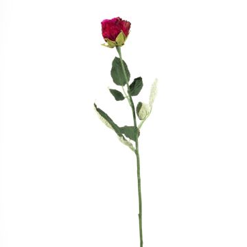Rosa artificial FREIDA, colección Eco, rosa oscuro, 60 cm, Ø 4 cm