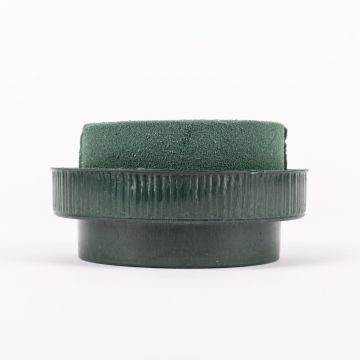 ®mosy Bandeja redonda con espuma floral ONORATA para arreglos florales, verde, 5,5 cm, Ø 10 cm