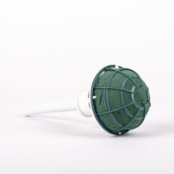 ®mosy Base para ramos de novia LAHANA con mango de plástico, rejilla, cabeza giratoria, verde, 23 cm, Ø 8,5 cm ®mosy Base para ramos de novia LAHANA con mango de plástico, rejilla, cabeza giratoria, verde, 23 cm, Ø 8,5 cm