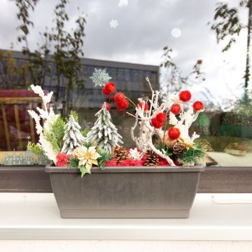 Ambiente invernal - Macetero para balcón