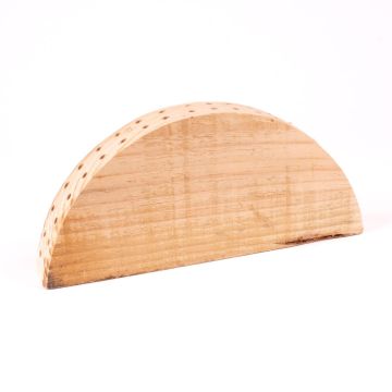 Soporte de madera MIKKEL para flores secas, 40 agujeros, natural, 25 x 4 x 11 cm