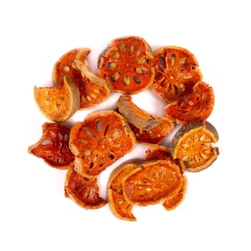 Rodajas secas de membrillo bengalí MENJALA, naranja, Ø 5-8 cm, 200 g
