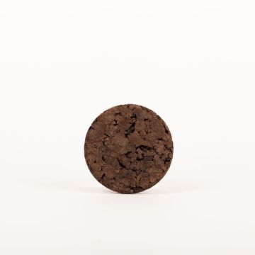 Posavasos de corcho redondo MANARA, oscuro, 1,8cm, Ø10cm