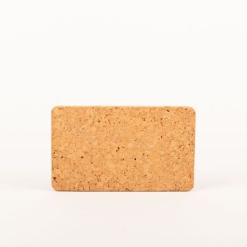Posavasos de corcho rectangular MANARA, natural, 20x12x1,5cm
