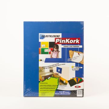 Panel de corcho BASMA, autoadhesivo, 2 paneles, azul, 50x40x0,4cm