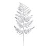 Hoja decorativa de helecho de Boston EDISU, blanco-gris, 40cm