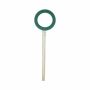 Espuma húmeda OASIS anillo ALECA sobre varilla de madera Bioline, verde, 4,5 cm, Ø 30 cm