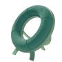 Espuma húmeda OASIS corona BRONNY, base de espuma rígida EcoBase, soporte de madera, verde, 8 cm, Ø 42 cm