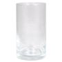 Florero cilíndrico SANYA OCEAN de vidrio, transparente, 15cm, Ø8,5cm