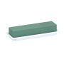 Espuma para flores frescas OASIS AILYN rectangular para arreglos florales, en bandeja de papel compuesto, verde y blanco, 25 x 9 x 5 cm