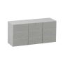 OASIS Musgo para flores artificiales DEJAN para ladrillos, con líneas de corte, gris, 23 x 11 x 7,5 cm