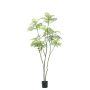 Árbol artificial de mahogany KLEANA, troncos artificiales, verde, 210 cm