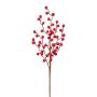Rama artificial de rosa silvestre GAVRON con escaramujos, roja, 45 cm