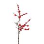 Rama artificial acebo MARTEL con bayas, rojo, 55 cm