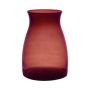 Jarrón decorativo MAISIE, vidrio, rojo-transparente, 20 cm, Ø 14 cm