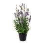 Arreglo floral artificial lavanda ZELAV con salvia, maceta decorativa, morada, 35 cm