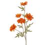 Rama decorativa de crisantemo PRUDENCE, Eco Collection, naranja-amarillo, 75 cm, Ø 5-6,5 cm