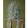 Tillandsia Usneoides artificial NEAL en varilla de ajuste, brillo, plata, 90cm