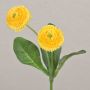 Bellis de tela SYEDA, amarillo, 25cm