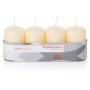 Corona de Adviento con velas JENARO, 4 unidades, bizcocho, 8 cm, Ø 5 cm, 18 h - Fabricado en Alemania