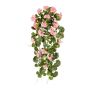 Flor decorativa geranio colgante DOLKREN, varilla, crossdoor, rosa, 80 cm