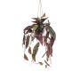 Begonia artificial en maceta colgante VIALO, maceta decorativa, verde y blanco, 80 cm