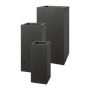 Columna angular para plantas KIRIMA, 3 unidades, fibra de vidrio, antracita, 20 x 20 x 50 cm, 26 x 26 x 60 cm, 33 x 33 x 70 cm