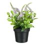Flor artificial verónica GRINTOL en maceta decorativa, lila claro, 18 cm