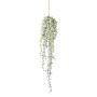 Colgador artificial alerce YENVO, piñas, nevado, blanco-verde, 85 cm