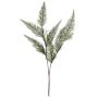 Rama artificial de helecho VRENTO, nevada, verde-blanca, 75 cm