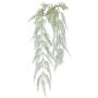 Rama artificial de helecho VRENTO, nevada, verde-blanca, 100 cm