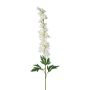 Flor artificial espuela de caballero DREANY, blanca, 90 cm