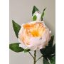 Peonía artificial FYRFAR, semiabierta, crema-albaricoque, 60 cm