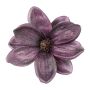 Flor artificial magnolia NURFFY, berenjena, Ø 16 cm